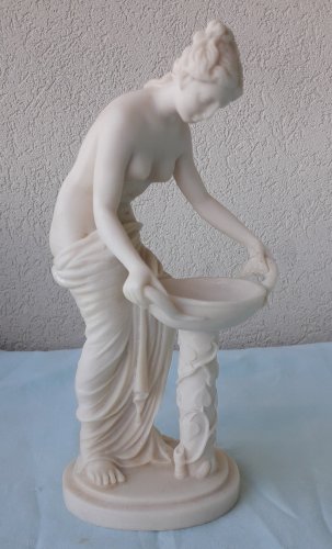 Statuette nue albâtre