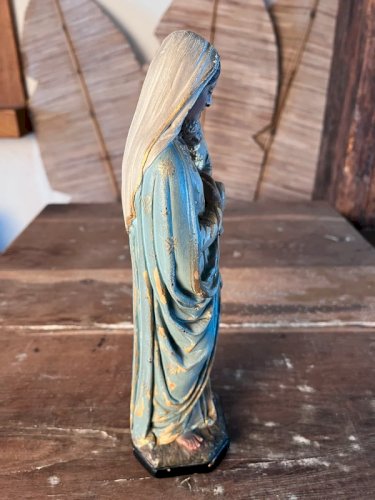 Statuette Vierge à l’enfant signée Pierotti fin XIXe