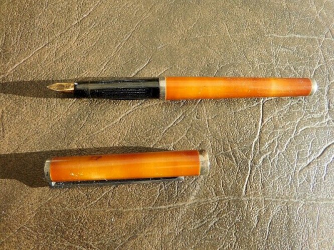 STYLO PLUME DUPONT EN ARGENT 925 LAQUE DE CHINE