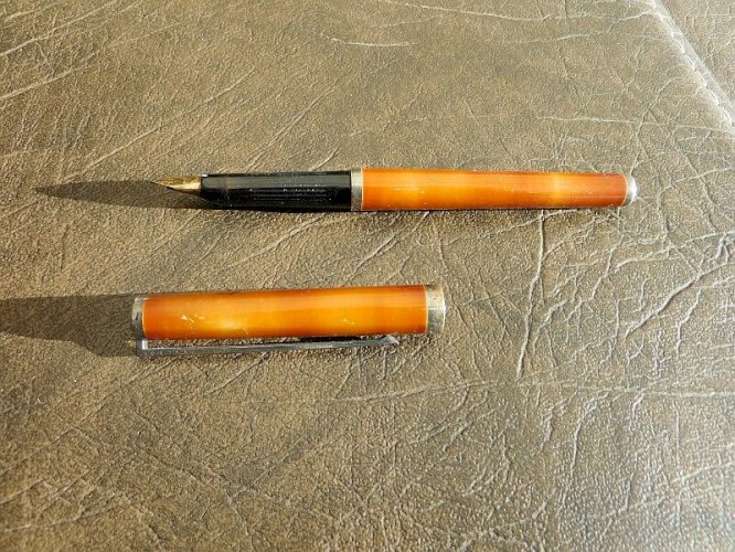 STYLO PLUME DUPONT EN ARGENT 925 LAQUE DE CHINE