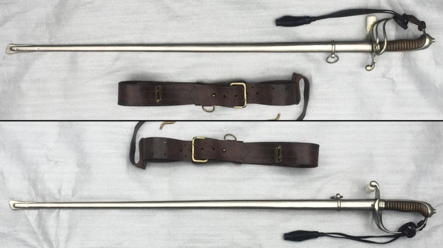 Sublime SABRE D'OFFICIER D'INFATERIE FRANCAISE 1882 '' MEYER '' + Monogramme WW1 Original