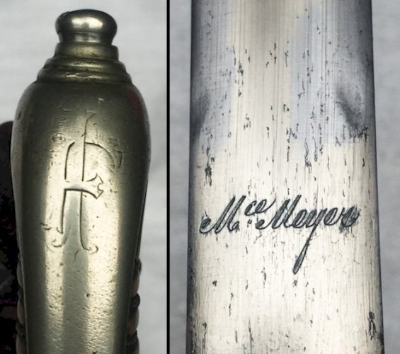 Sublime SABRE D'OFFICIER D'INFATERIE FRANCAISE 1882 '' MEYER '' + Monogramme WW1 Original