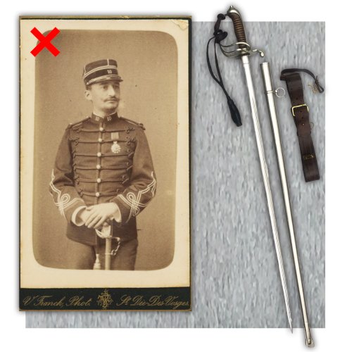 Sublime SABRE D'OFFICIER D'INFATERIE FRANCAISE 1882 '' MEYER '' + Monogramme WW1 Original