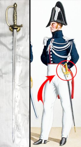 SUBLIME & TRES BELLE EPEE / SABRE DE LA GENDARMERIE FRANCAISE, KLINGENTHAL, XIX, ORIGINAL