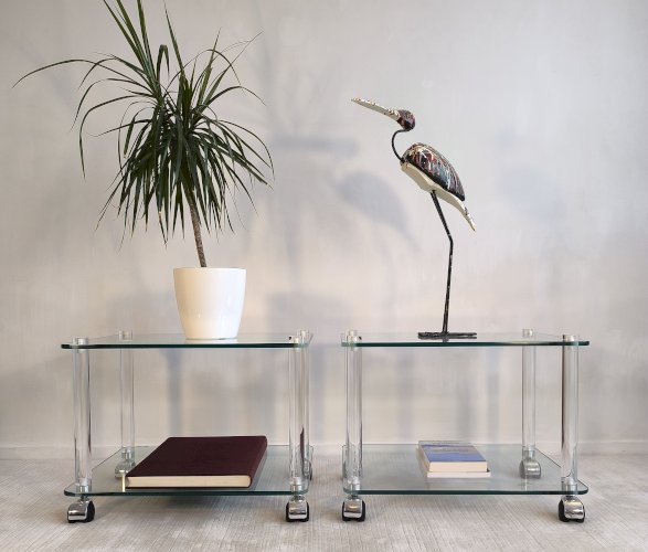 Sublimes tables d’appoint, bouts de canapé, table de chevets, tables basses Marais International en état neuf