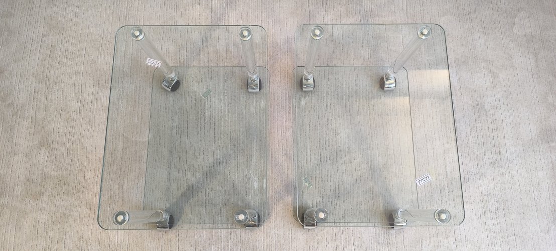 Sublimes tables d’appoint, bouts de canapé, table de chevets, tables basses Marais International en état neuf