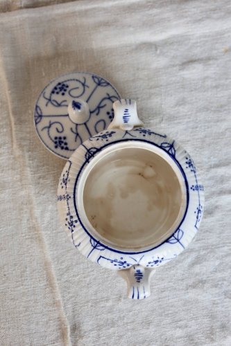 Sucrier ancien faïence Digoin Sarreguemines