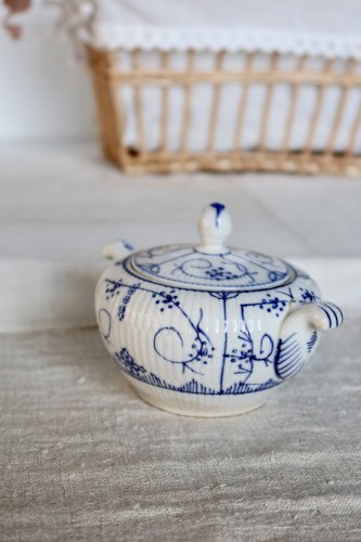 Sucrier ancien faïence Digoin Sarreguemines