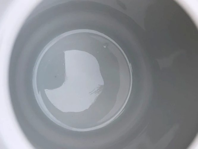 Sucrier ancien ou pot en porcelaine Colditz motifs fleurs violettes