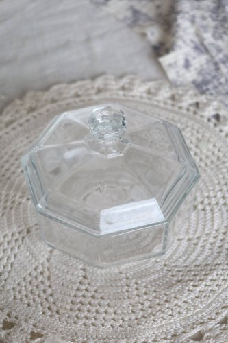 Sucrier Arcoroc vintage verre transparent