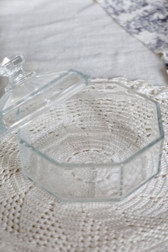 Sucrier Arcoroc vintage verre transparent