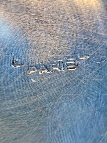 Sucrier Lancel ou bonbonnière en métal argenté