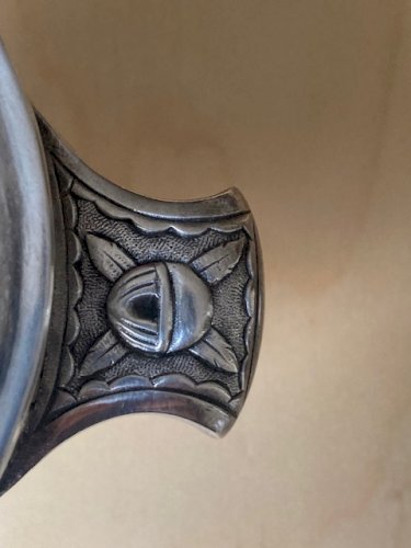 Sucrier plaqué argent estampillé