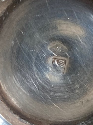 Sucrier plaqué argent estampillé