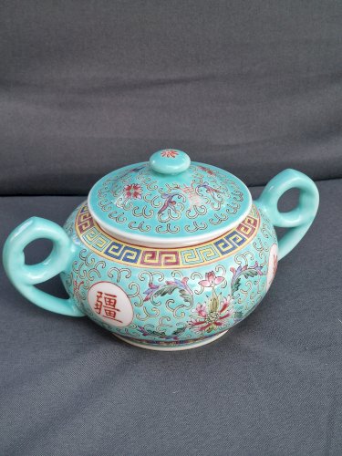 Sucrier porcelaine chinoise 