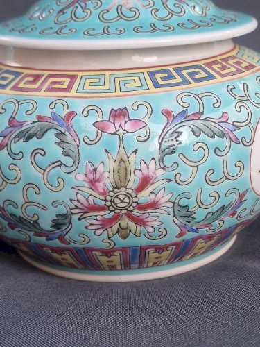 Sucrier porcelaine chinoise 