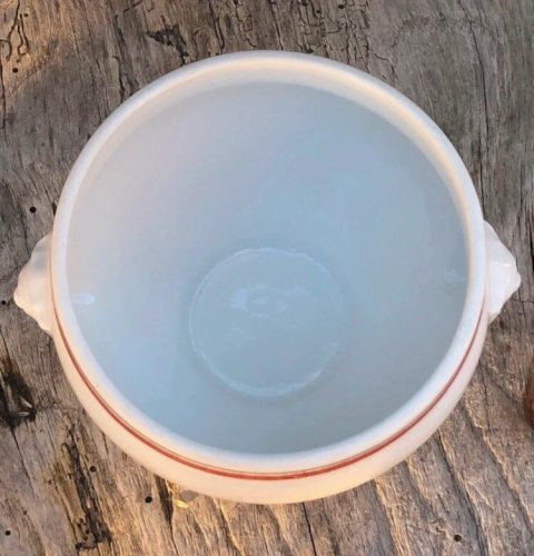 Sucrier rétro vintage en porcelaine d Auteuil Service Bistrot