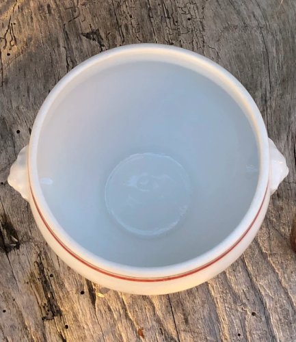 Sucrier vintage en porcelaine d Auteuil Service Bistrot