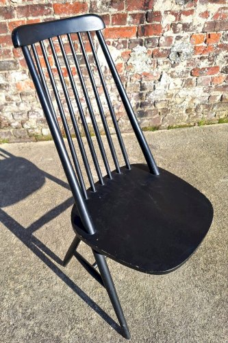 Suite de 5 chaises vintage scandinaves, meubles sièges anciens