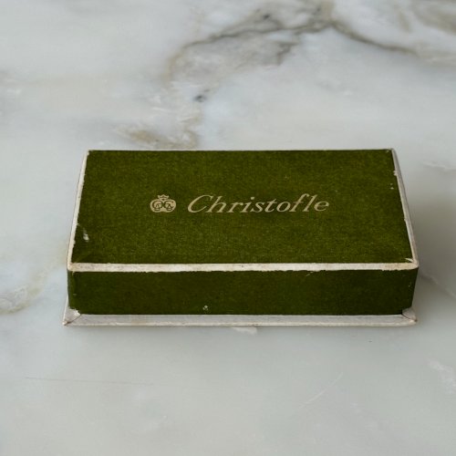 Suite de 6 couteaux Christofle en métal argenté Art Déco M3991