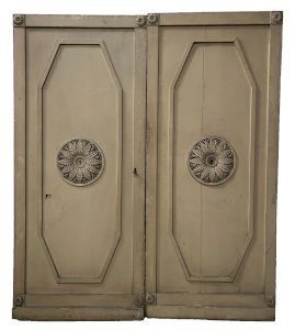 Set of two 19th-century molded panel doors