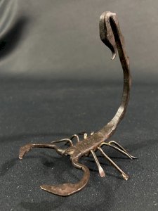 Iron forged scorpion craft subject Morocco