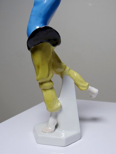 Sujet en porcelaine art déco ancien 1920-1930 danseuse Heubach