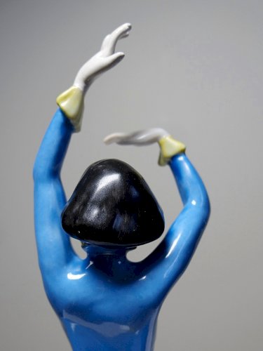 Sujet en porcelaine art déco ancien 1920-1930 danseuse Heubach