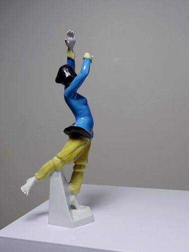 Sujet en porcelaine art déco ancien 1920-1930 danseuse Heubach