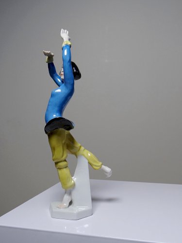 Sujet en porcelaine art déco ancien 1920-1930 danseuse Heubach