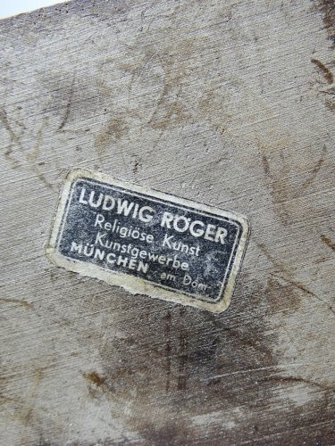 Sujet "La serveuse de bière" en bois sculpté Ludwig Roger Allemagne années 50