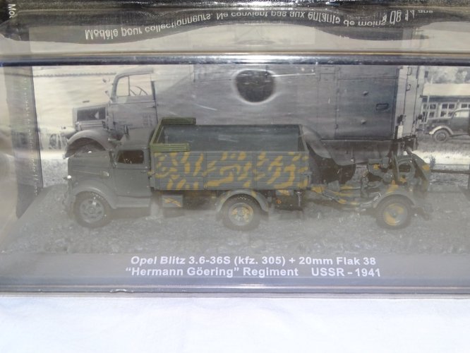 -SUJET MINIATURE CAMION OPEL BLITZ 3.6.36 S ( kfz-305) REGIMENT USSR 1941  D
