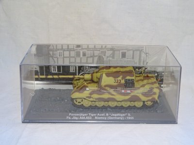 -SUJET MINIATURE CHAR PANZERJÄGER TIGER Ausf B Jagdtiger S pz Jaz : Abt-653    D