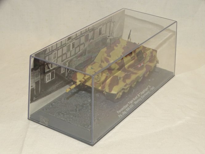 -SUJET MINIATURE CHAR PANZERJÄGER TIGER Ausf B Jagdtiger S pz Jaz : Abt-653    D