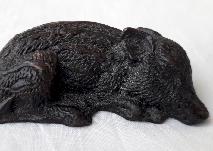 Sujet sanglier étain Jean Maillard