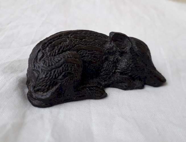 Sujet sanglier étain Jean Maillard