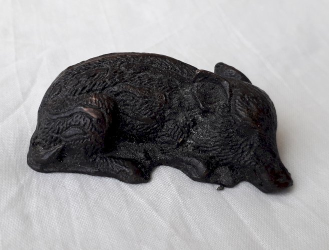 Sujet sanglier étain Jean Maillard