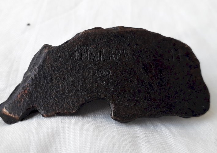 Sujet sanglier étain Jean Maillard