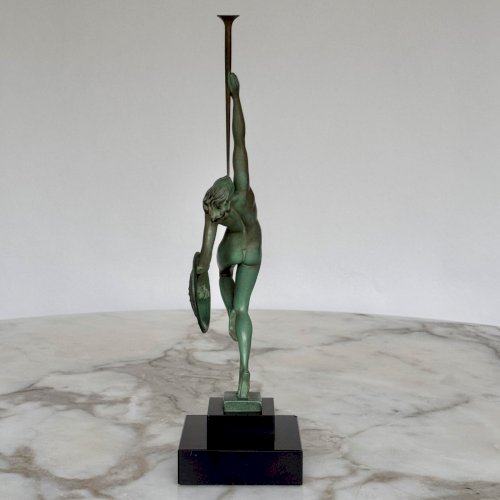 Sujet sculpture Jericho par Guerbe Le Faguays Max Le Verrier 1930 M4014