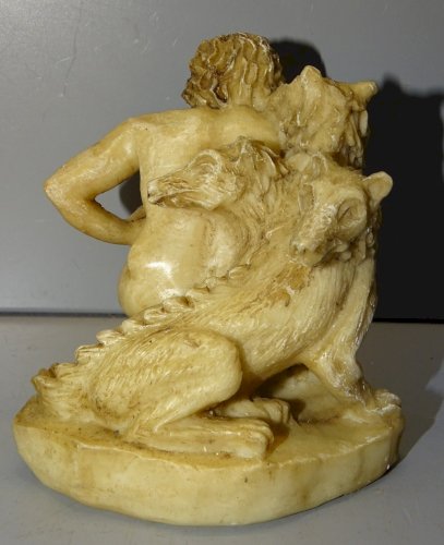 -SUJET STATUETTE PLUTAO PLUTON ET LE CERBERE OBJET DE VITRINE COLLECTION    D