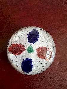 Old beautiful reflective sulfer ball paperweight