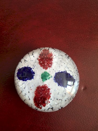 Sulfure boule presse-papiers ancienne beaux reflets