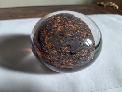 Sulfure boule presse-papiers moderne parfait état