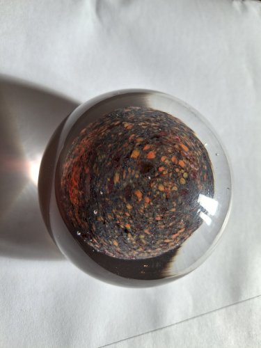 Sulfure boule presse-papiers moderne parfait état