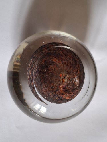 Sulfure boule presse-papiers moderne parfait état