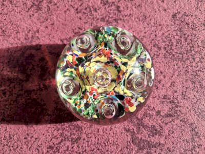 19th-century sulfur ball paperweight, very good condition.