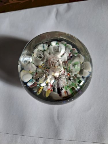 Sulfure boule presse-papiers XIXè siècle très bel état