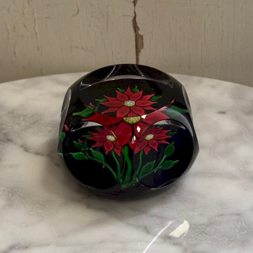 Sulfure ou presse-papier cristal Saint-Louis à facettes SL 1970 M3570