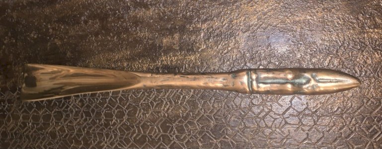 superbe ancien chausse pied en bronze patte de gibier chasse vénerie