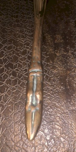 superbe ancien chausse pied en bronze patte de gibier chasse vénerie
